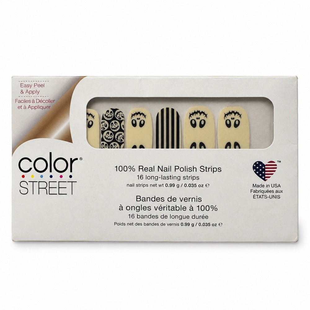 Color Street Boo Crew Halloween Glow in the Dark Nail Strips 16 Ct New Sealed